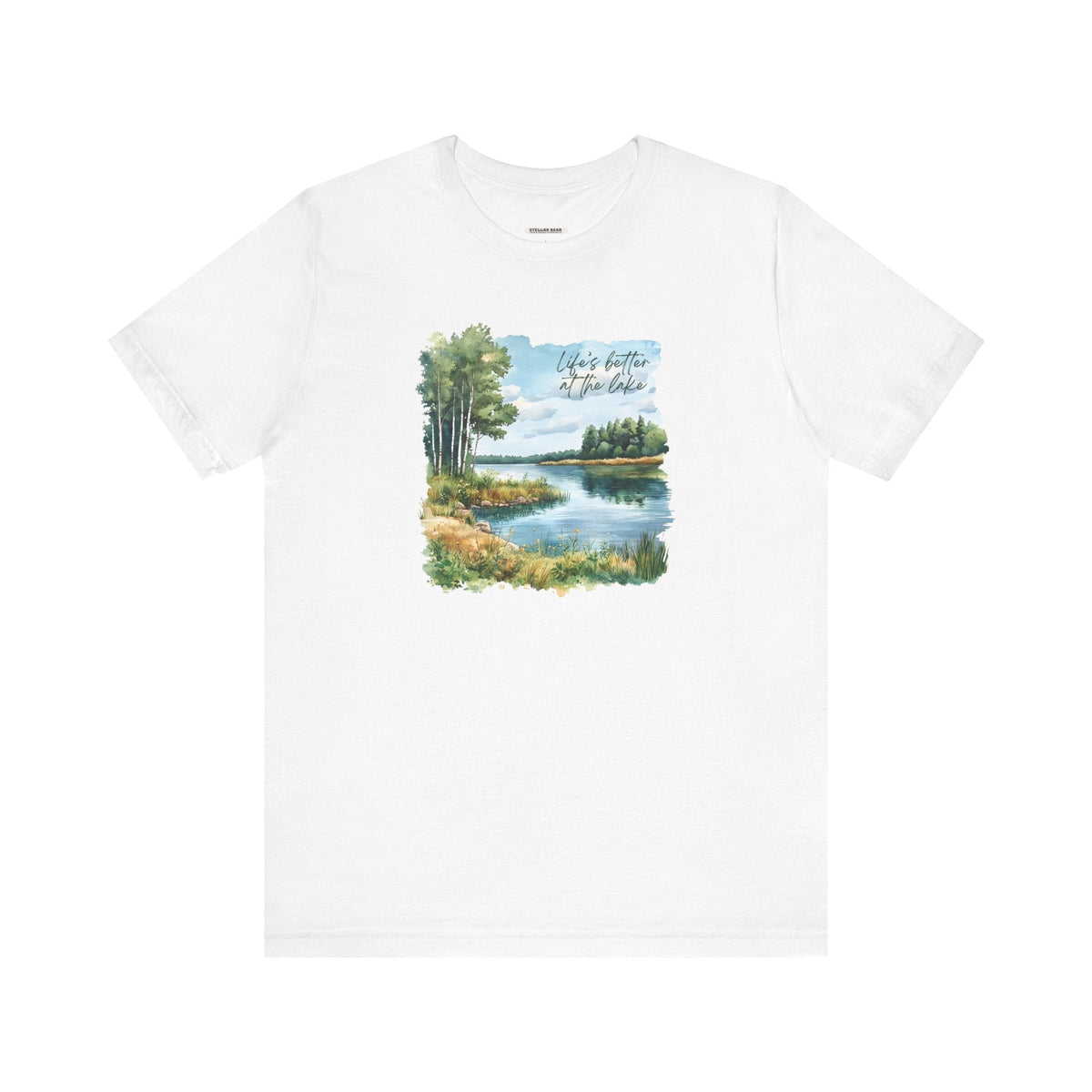 Life's Better at the Lake, Spring Trees Graphic T-Shirt product image 16