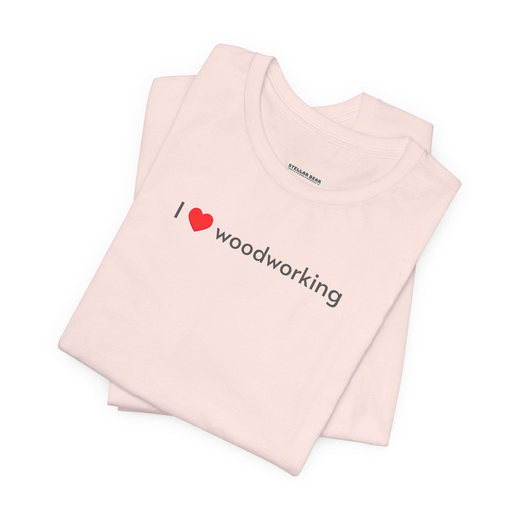 I Love Woodworking Minimalist Style T-Shirt product image 2