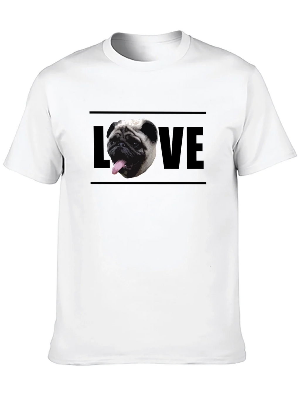 Pug Love Graphic Tee - Mens Black T-Shirt product image 7