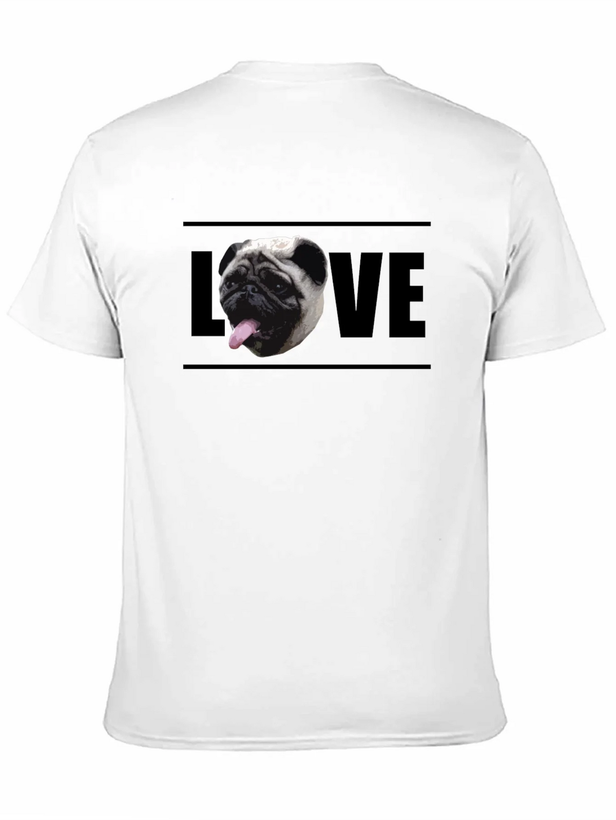 Pug Love Graphic Tee - Mens Black T-Shirt product image 8