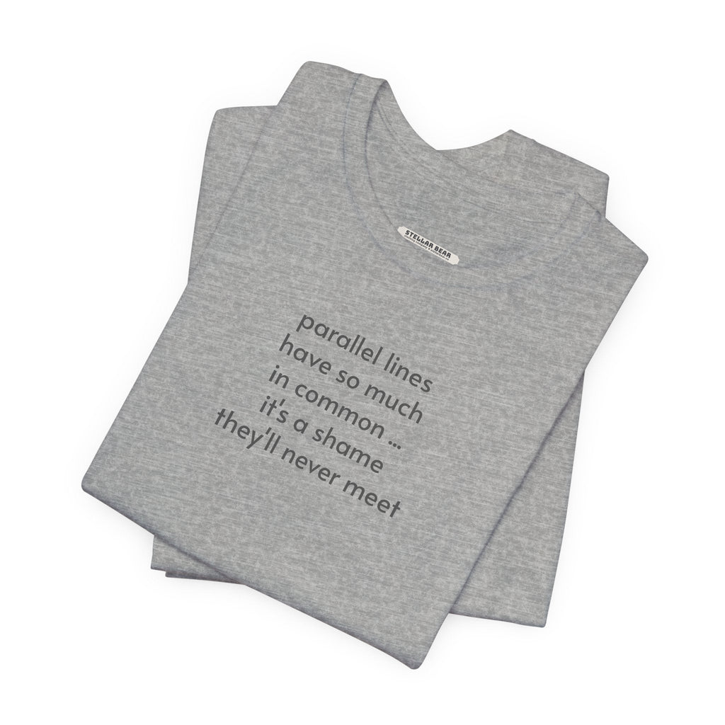 Parallel Lines Minimalist Style T-Shirt product image 5
