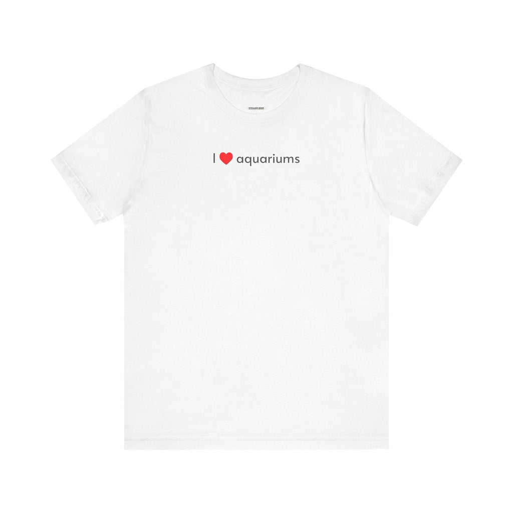 I Love Aquariums Minimalist Style T-Shirt product image 7