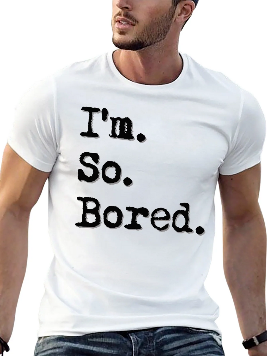 Im So Bored Black Graphic T-Shirt product image 12