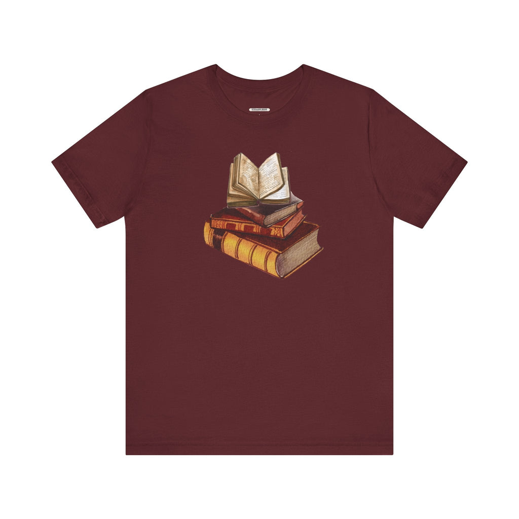 Stack of Old Books Vintage Objects Graphic T-Shirt product image 10
