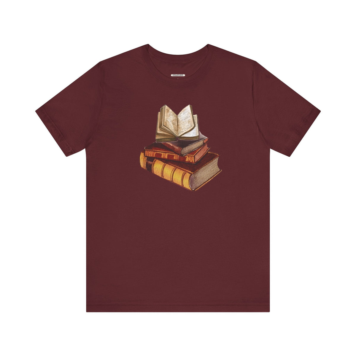 Stack of Old Books Vintage Objects Graphic T-Shirt product image 10