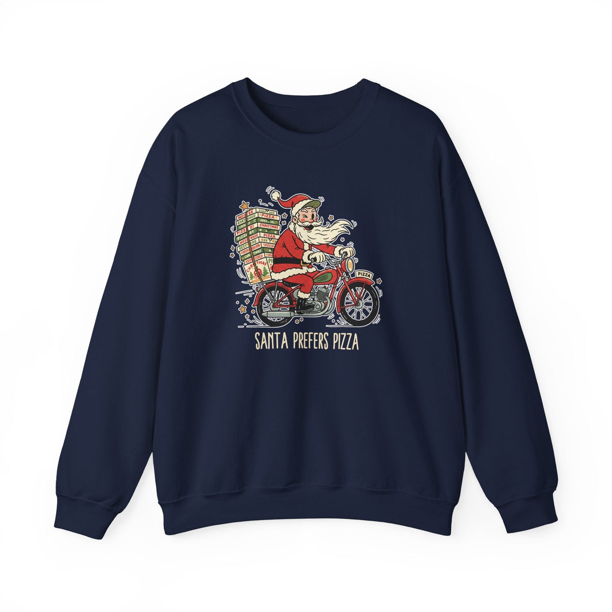 Santa Prefers Pizza Graphic Sweatshirt product image 2