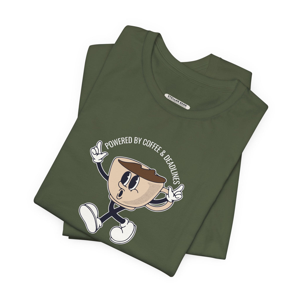 Powered by Coffee and Deadlines Graphic T-Shirt product image 2