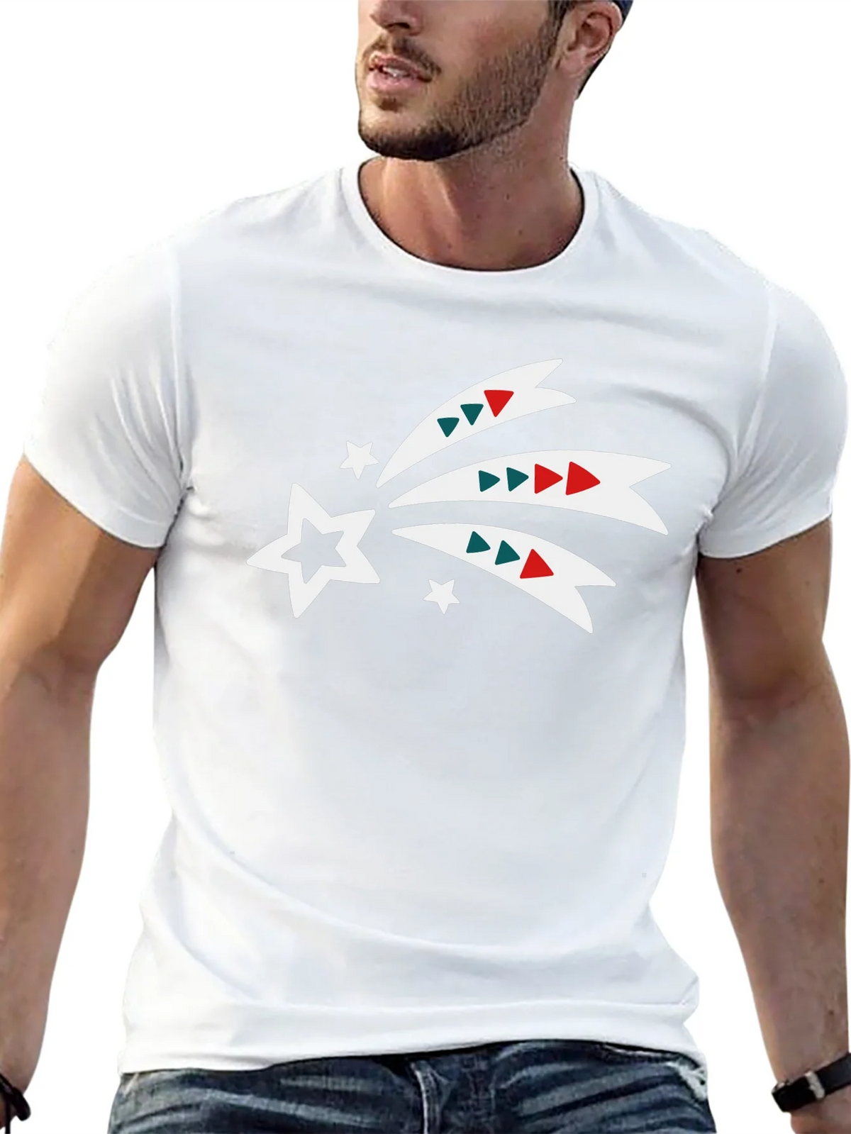 Festive Shooting Star Black Tee product image 12