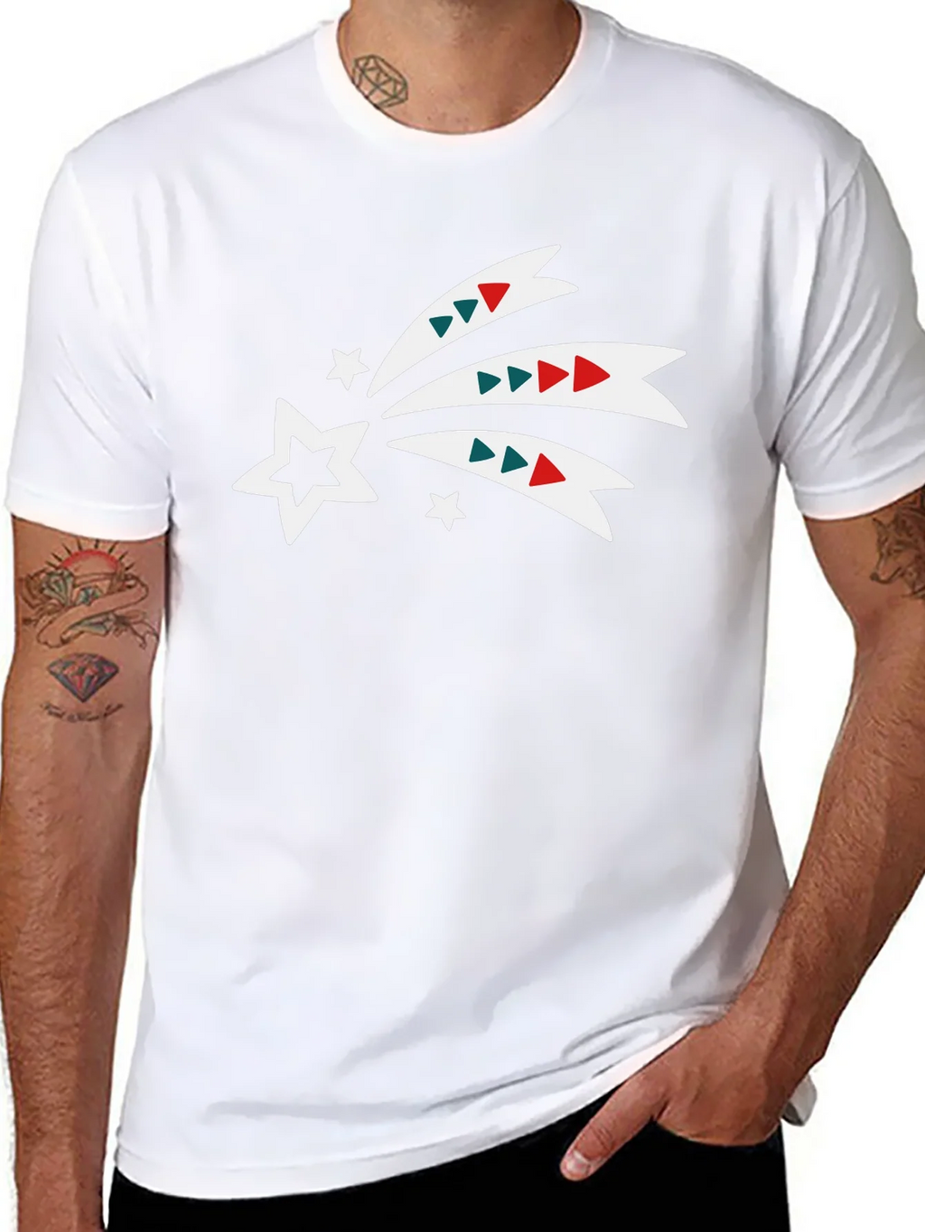 Festive Shooting Star Black Tee product image 7