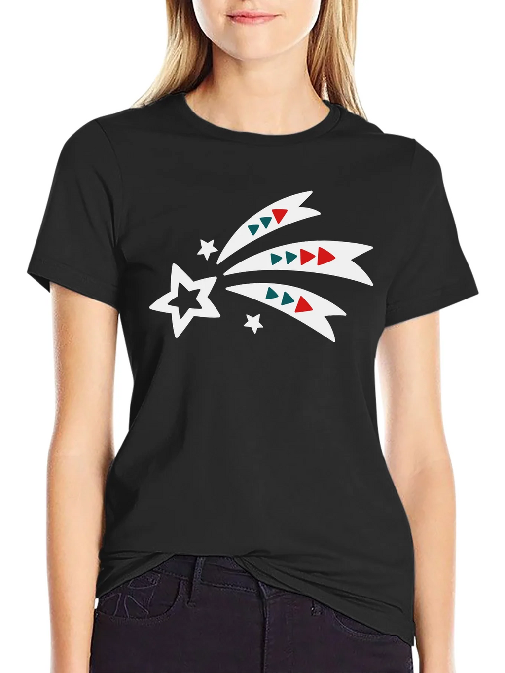 Festive Shooting Star Black Tee product image 2