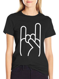 Rock On Black Graphic Tee product image 1
