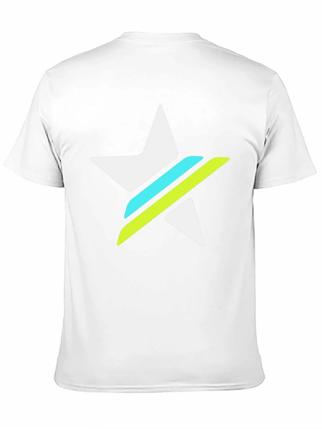 Graphic Tee - White Star with Green & Blue Stripes product image 10