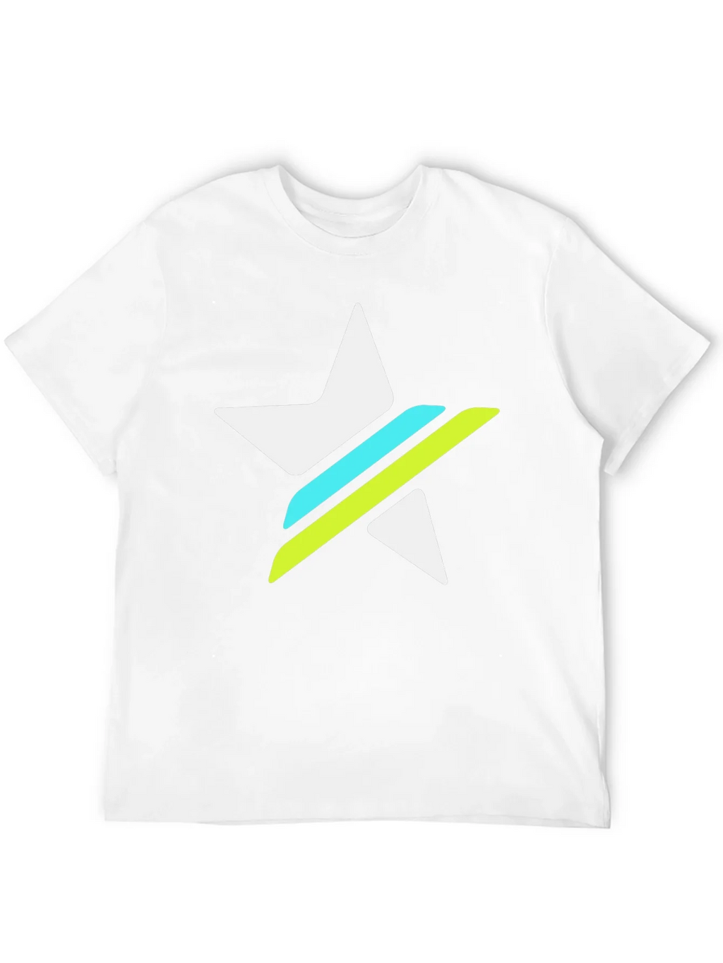 Graphic Tee - White Star with Green & Blue Stripes product image 11