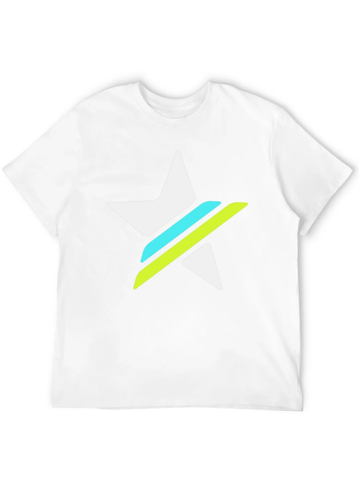 Graphic Tee - White Star with Green & Blue Stripes product image 11