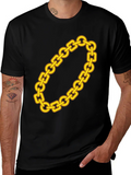 Gold Chain Graphic Tee - Bold Fashion Statement product image 1