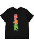 Stacked Cats Graphic Tee product image 1