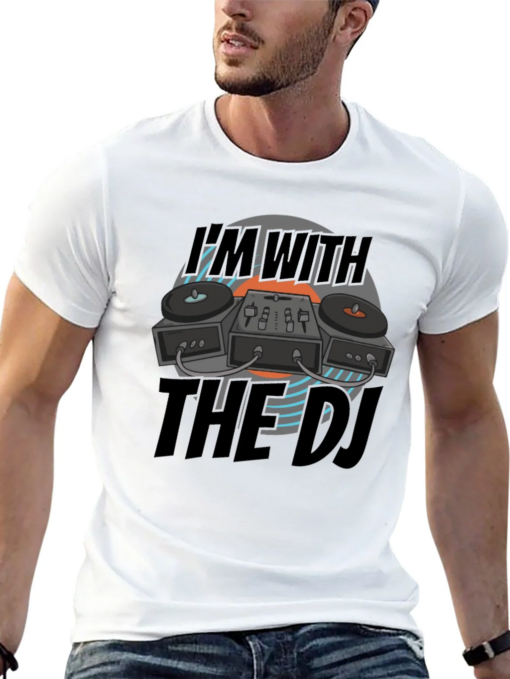Im With The DJ Black T-Shirt product image 12