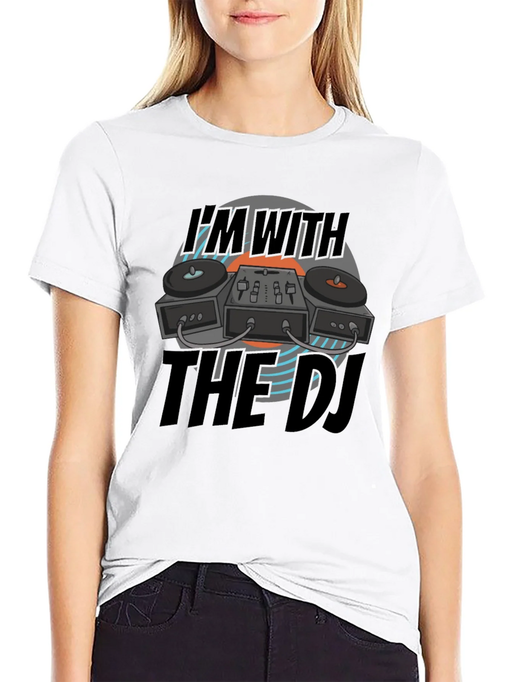 Im With The DJ Black T-Shirt product image 8