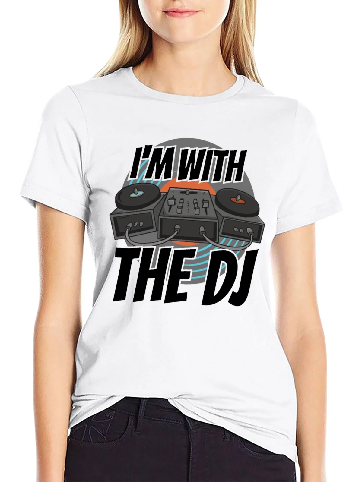 Im With The DJ Black T-Shirt product image 8