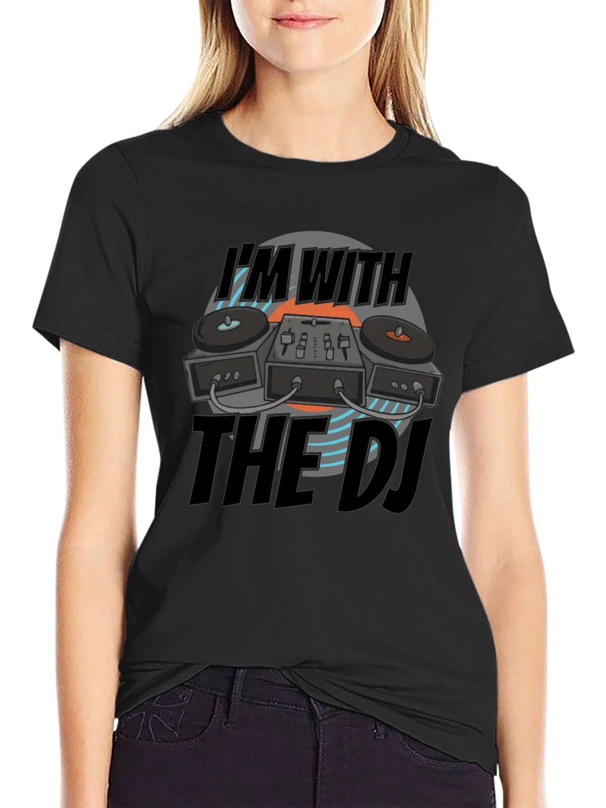 Im With The DJ Black T-Shirt product image 2