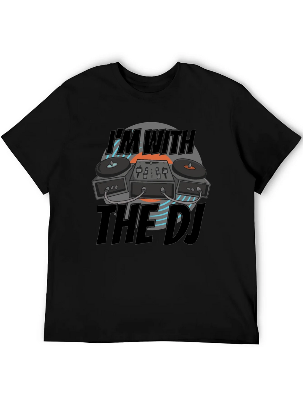 Im With The DJ Black T-Shirt product image 5