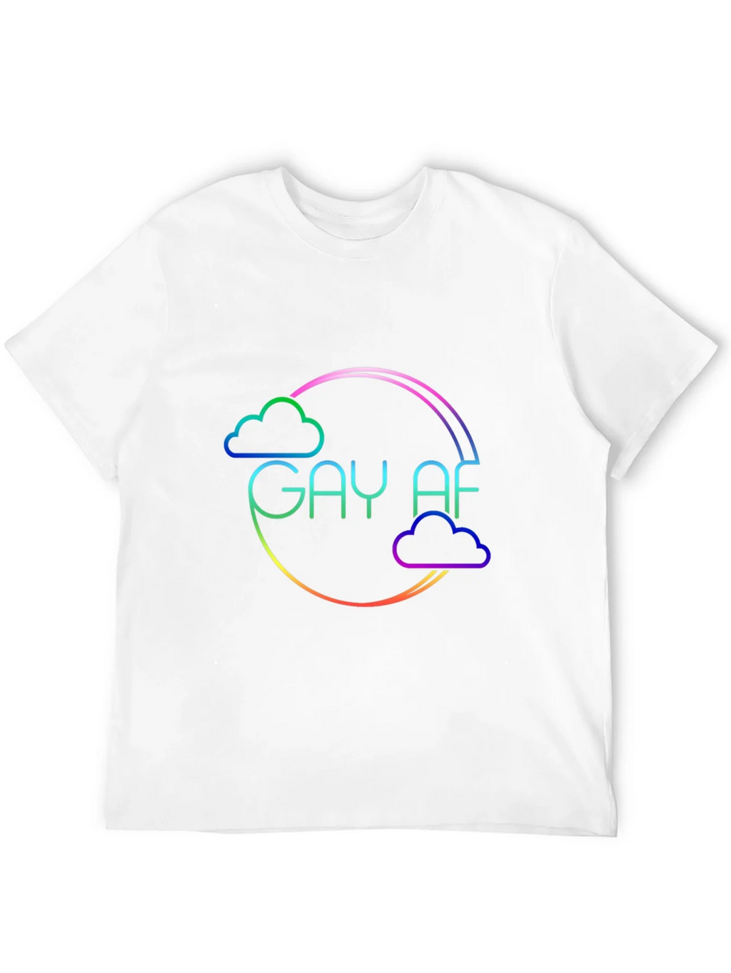 Gay AF Rainbow Cloud T-Shirt product image 11