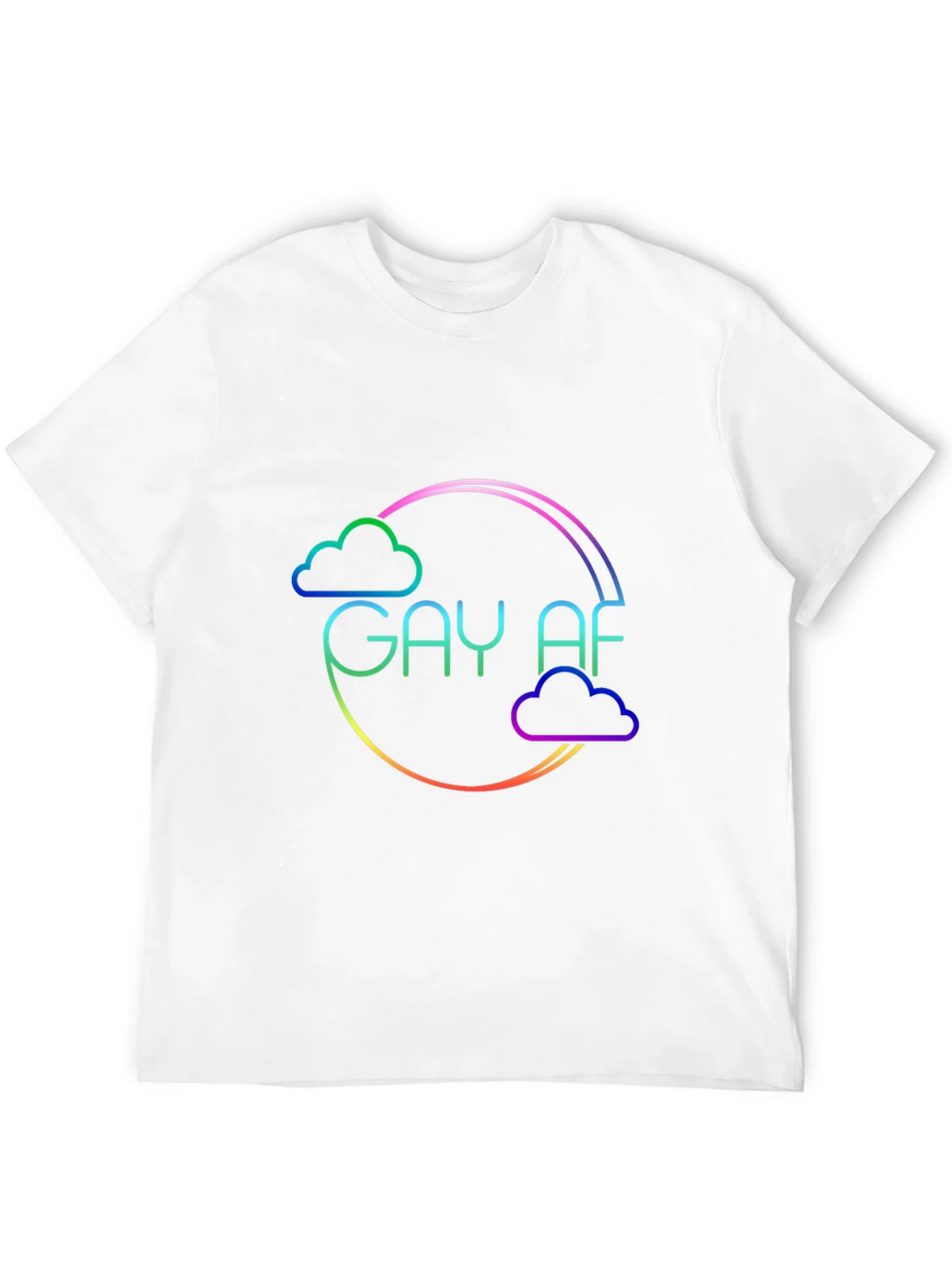 Gay AF Rainbow Cloud T-Shirt product image 11