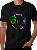 Gay AF Rainbow Cloud T-Shirt product image 1