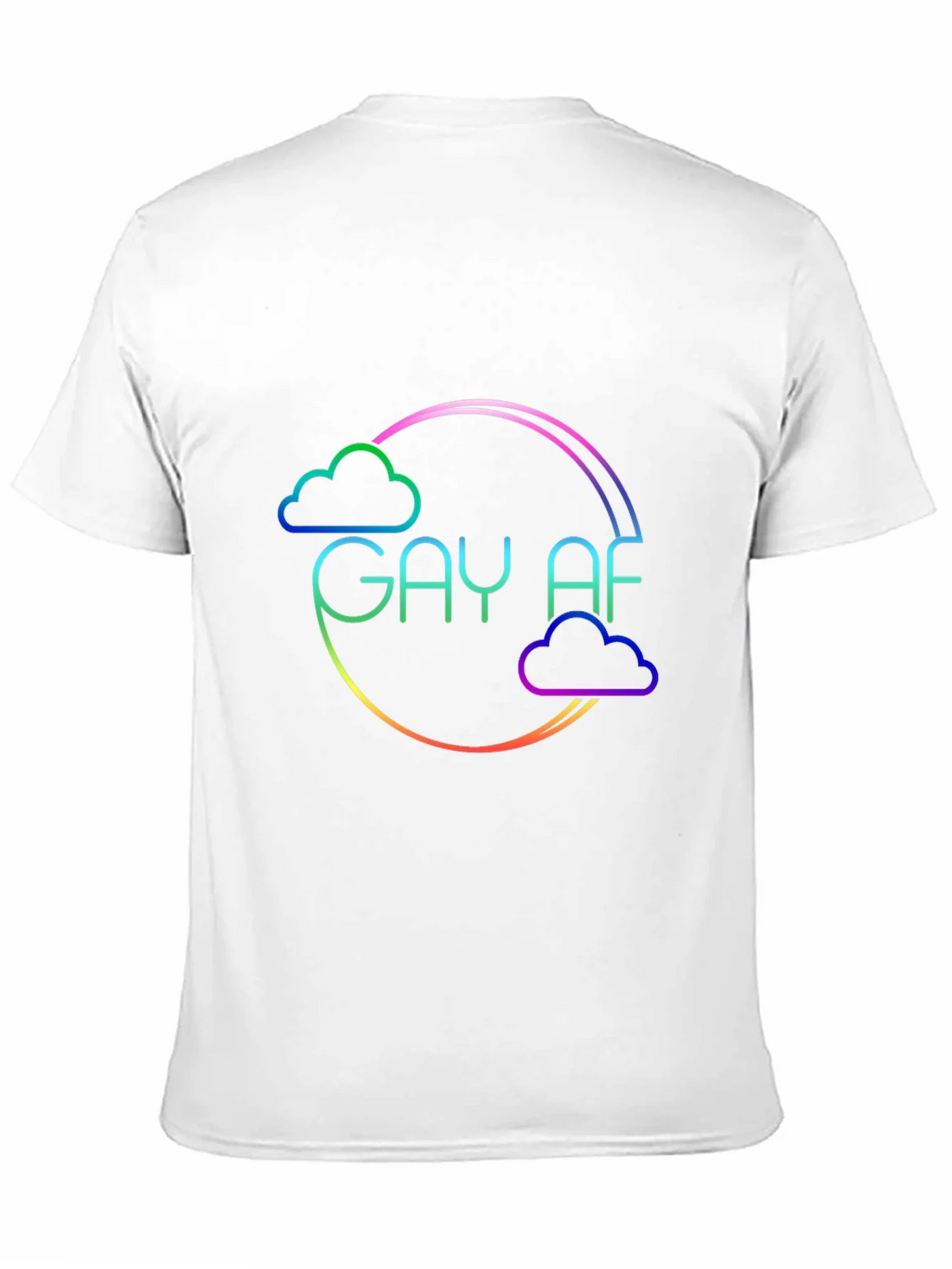 Gay AF Rainbow Cloud T-Shirt product image 10