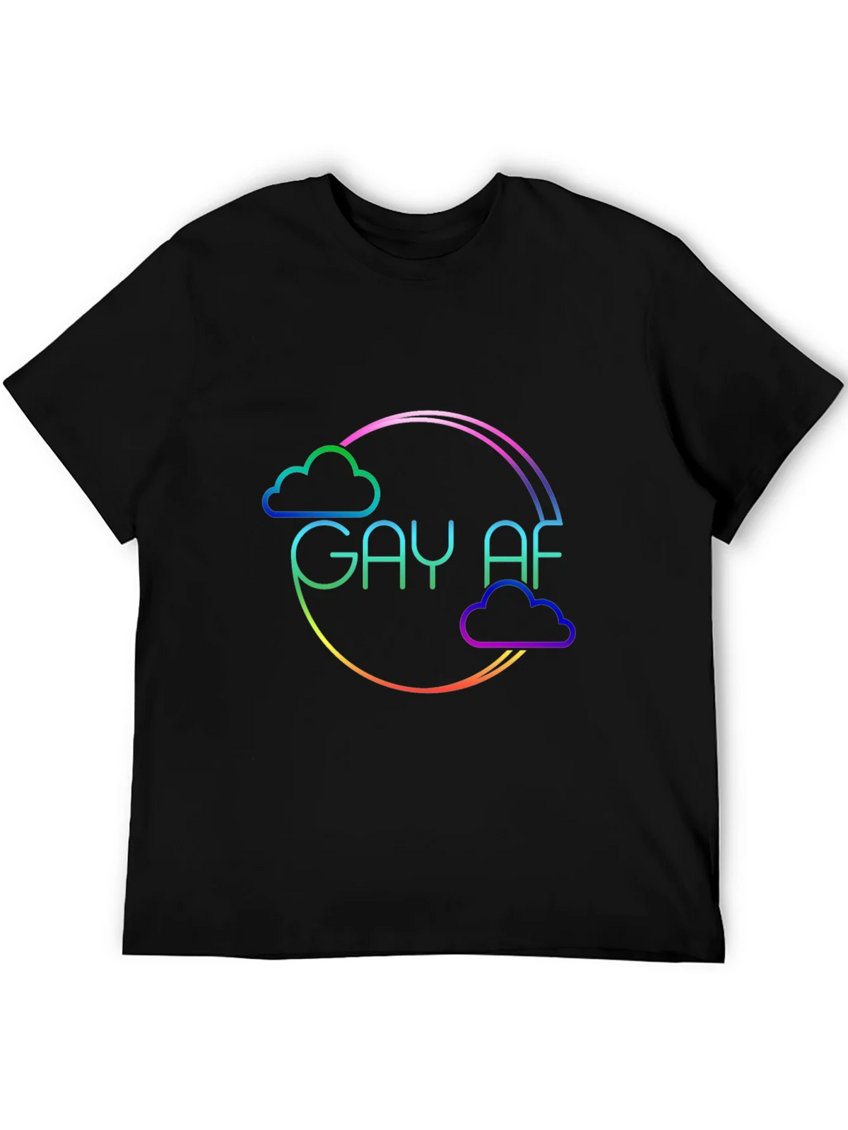 Gay AF Rainbow Cloud T-Shirt product image 5