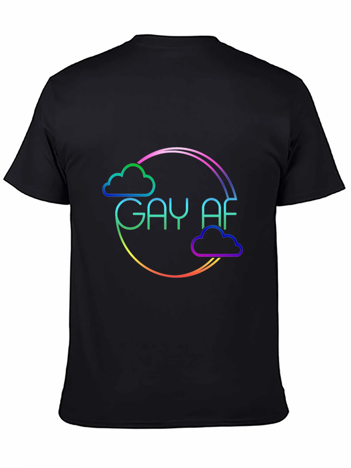 Gay AF Rainbow Cloud T-Shirt product image 4