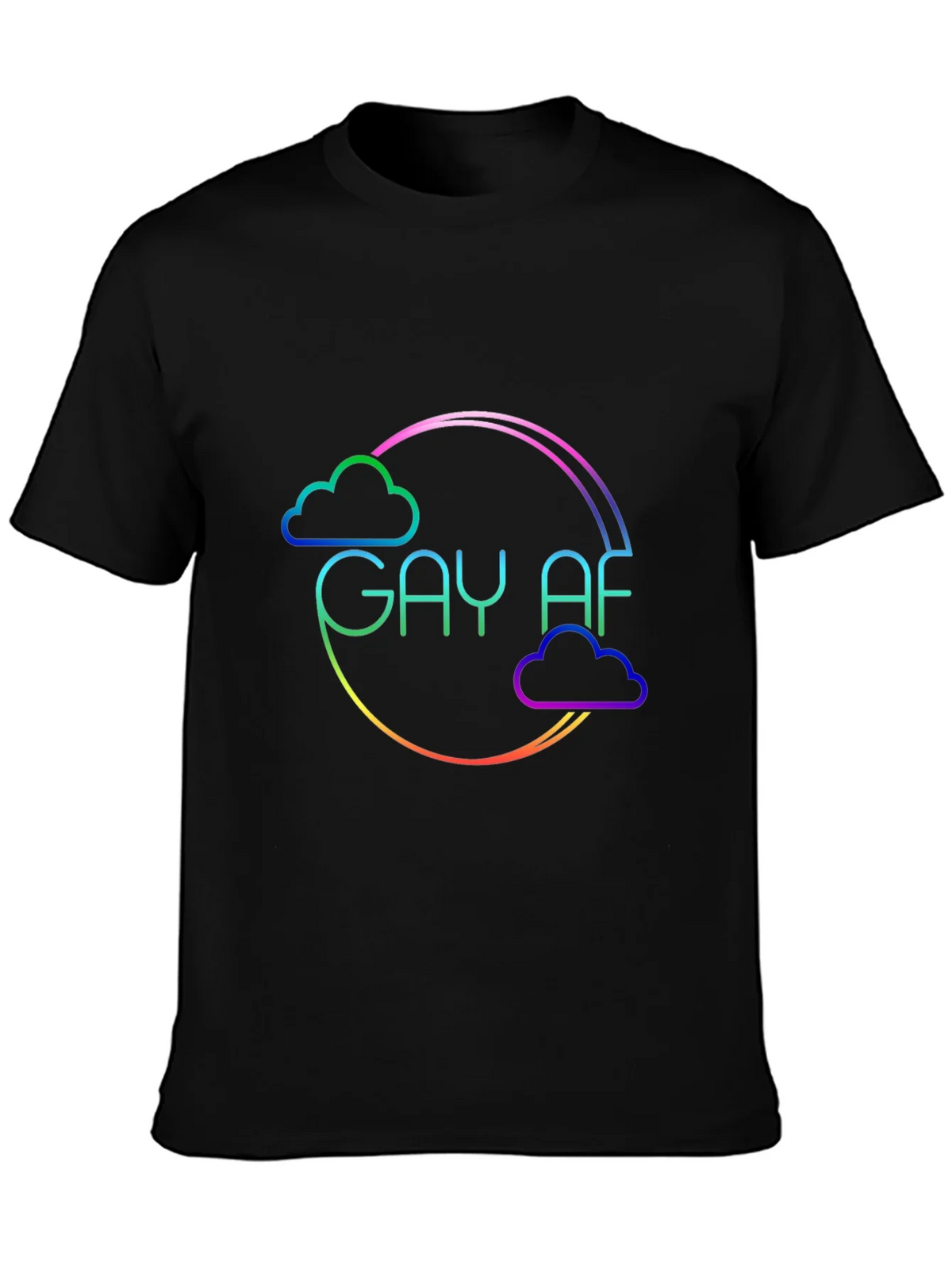 Gay AF Rainbow Cloud T-Shirt product image 3