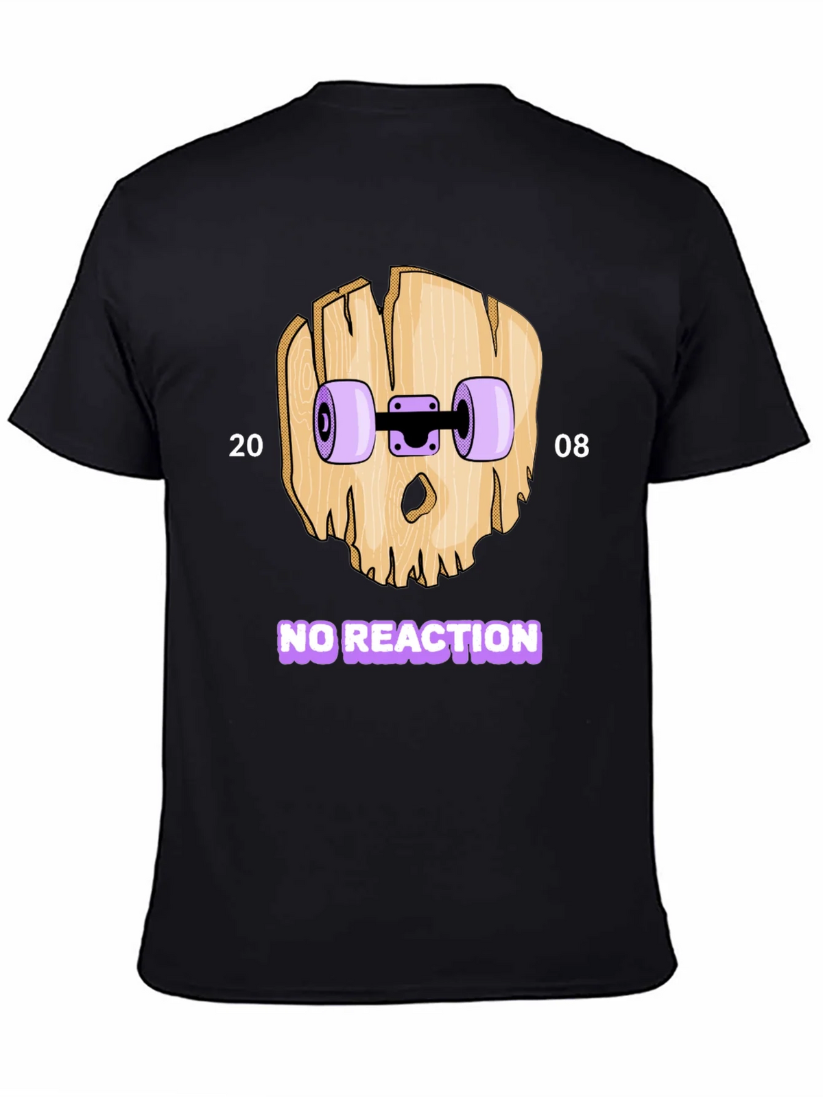 Skateboard Skull T-Shirt - No Reaction 2008 product image 4