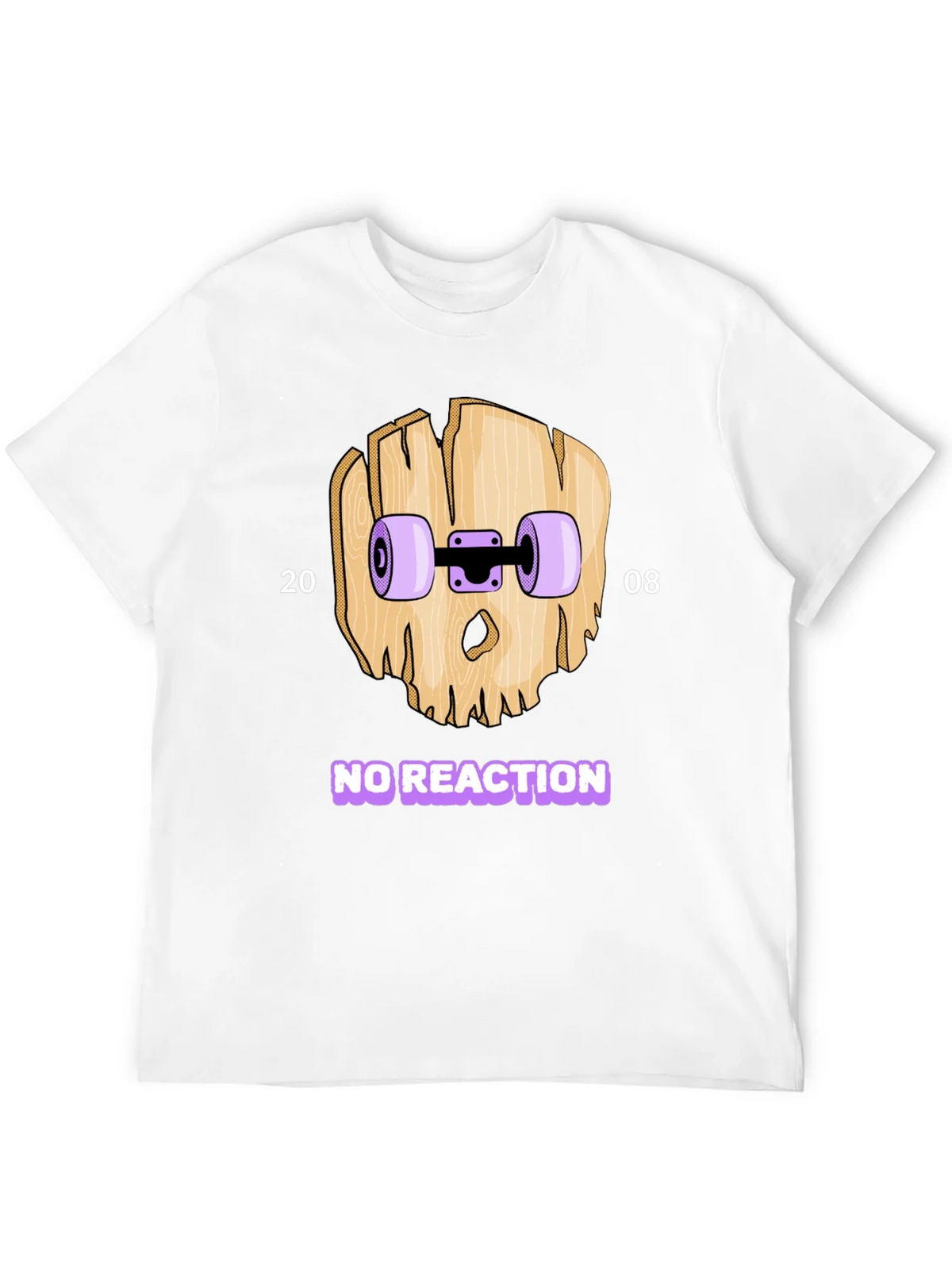 Skateboard Skull T-Shirt - No Reaction 2008 product image 11