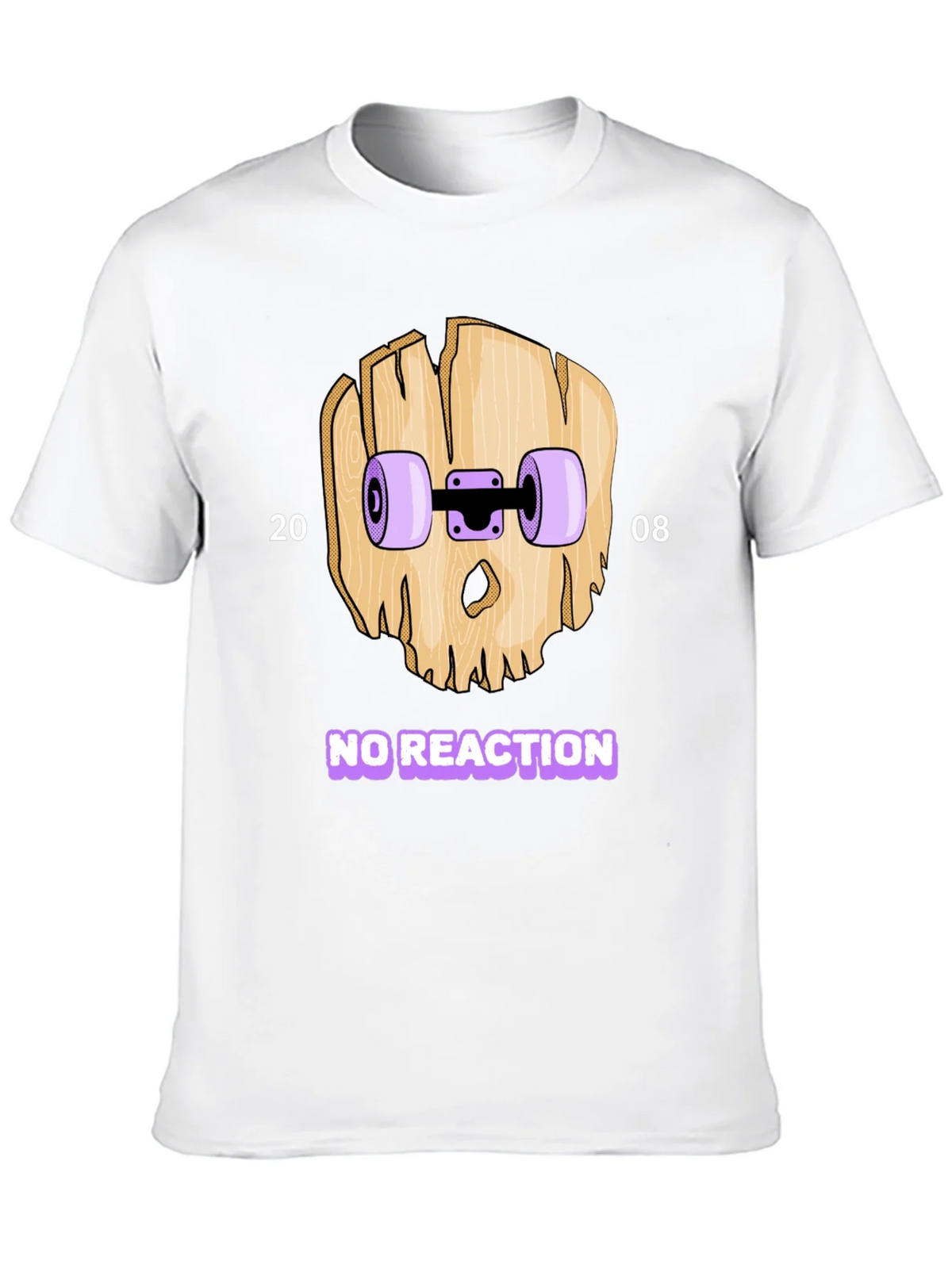 Skateboard Skull T-Shirt - No Reaction 2008 product image 9