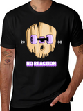 Skateboard Skull T-Shirt - No Reaction 2008 product image 1
