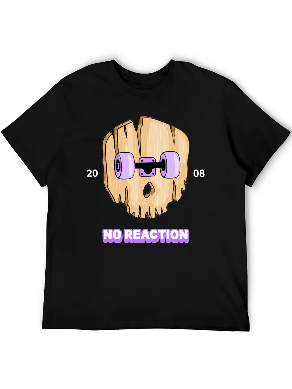 Skateboard Skull T-Shirt - No Reaction 2008 product image 5