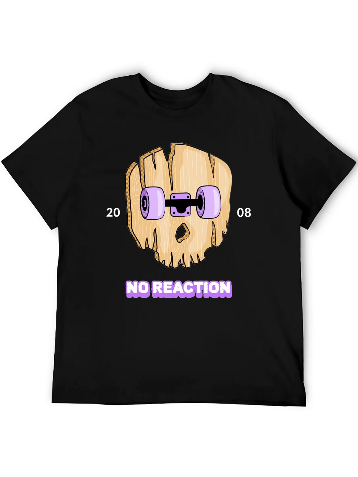 Skateboard Skull T-Shirt - No Reaction 2008 product image 5
