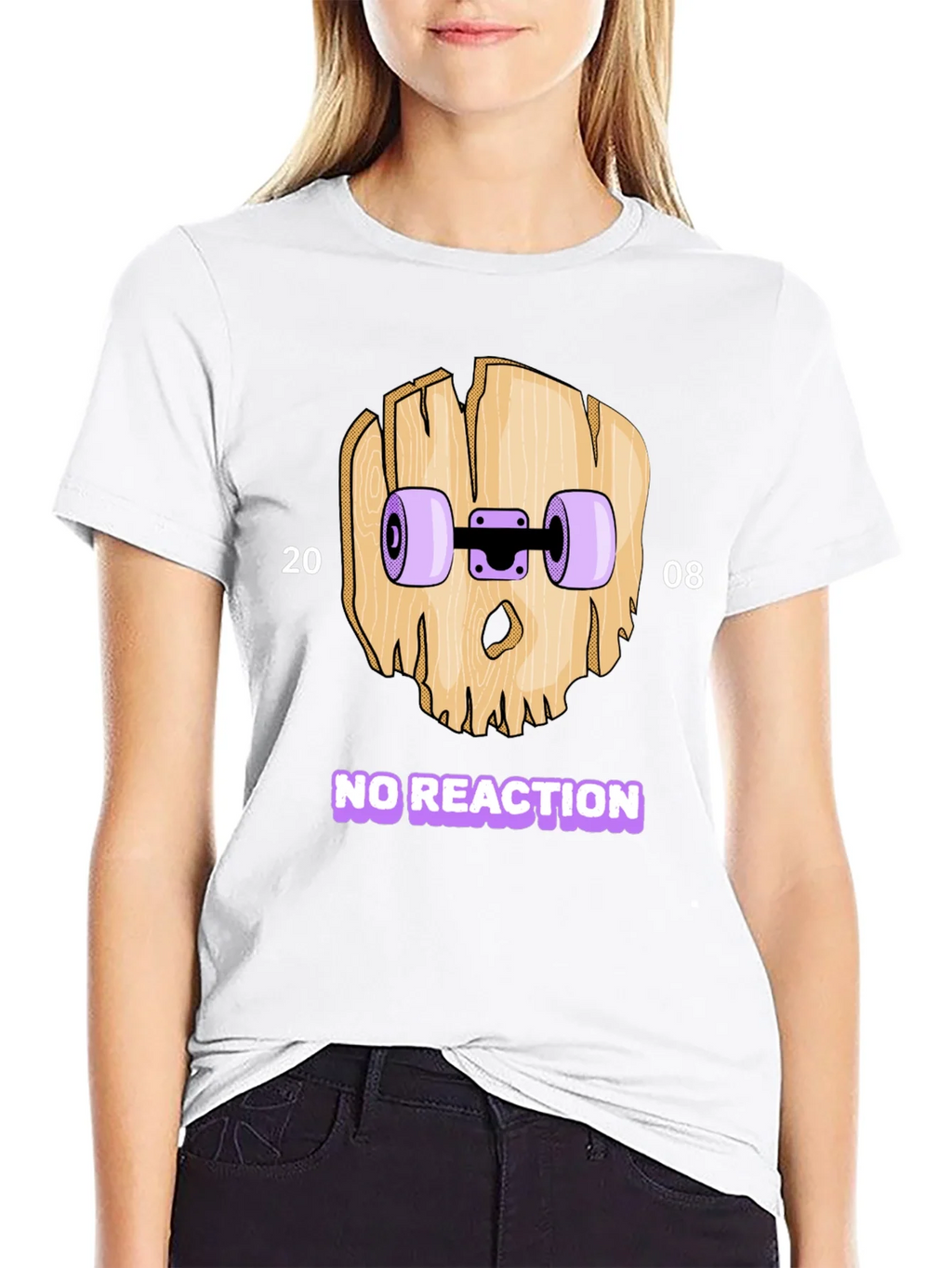 Skateboard Skull T-Shirt - No Reaction 2008 product image 8