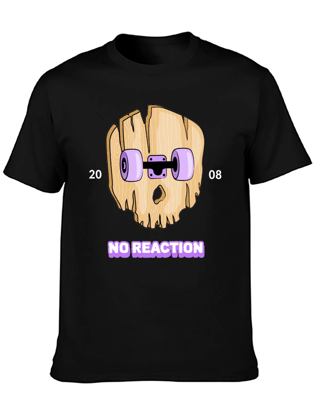Skateboard Skull T-Shirt - No Reaction 2008 product image 3