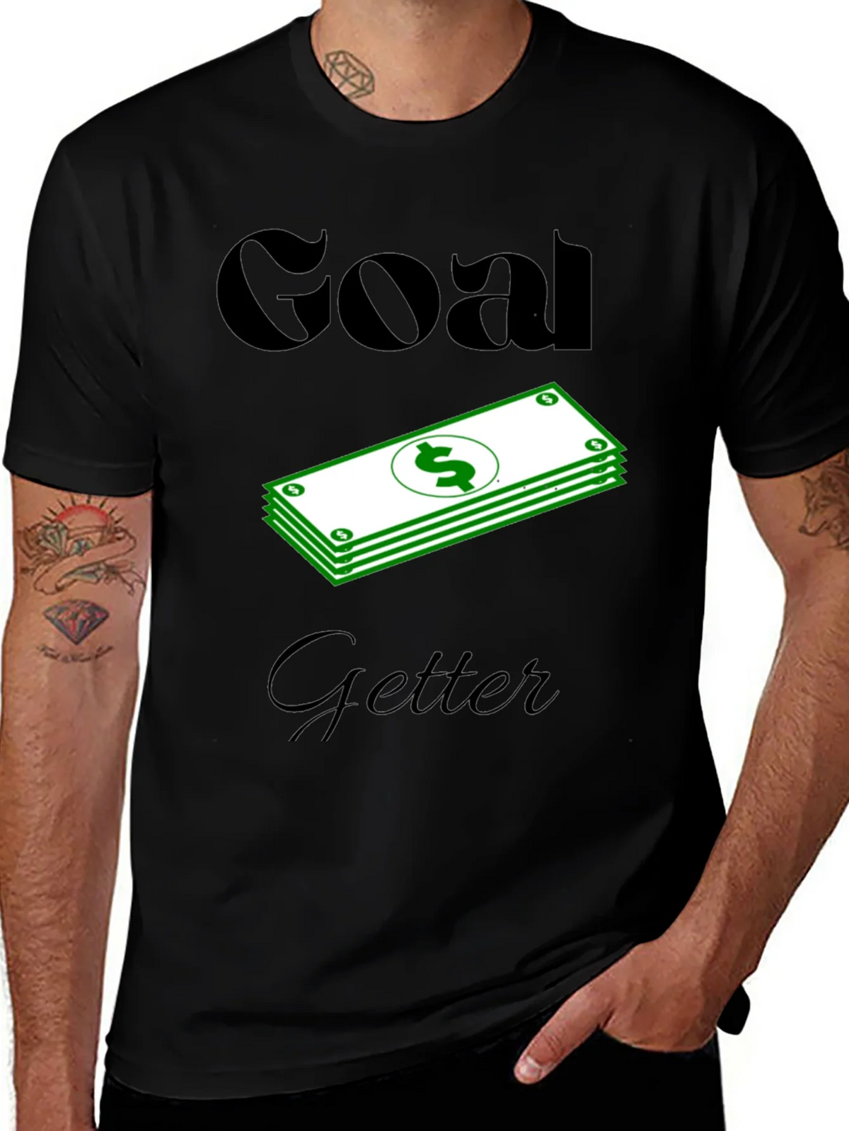 Goal Getter Graphic T-Shirt - Black product image 1
