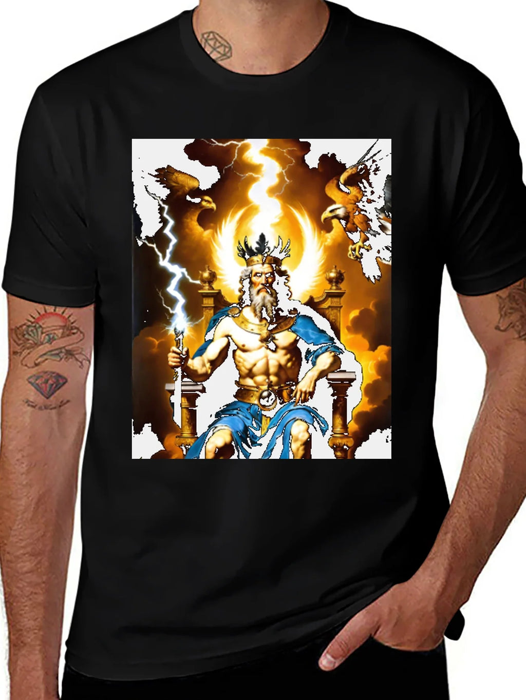 Zeus Graphic Tee - God of Thunder T-Shirt product image 1