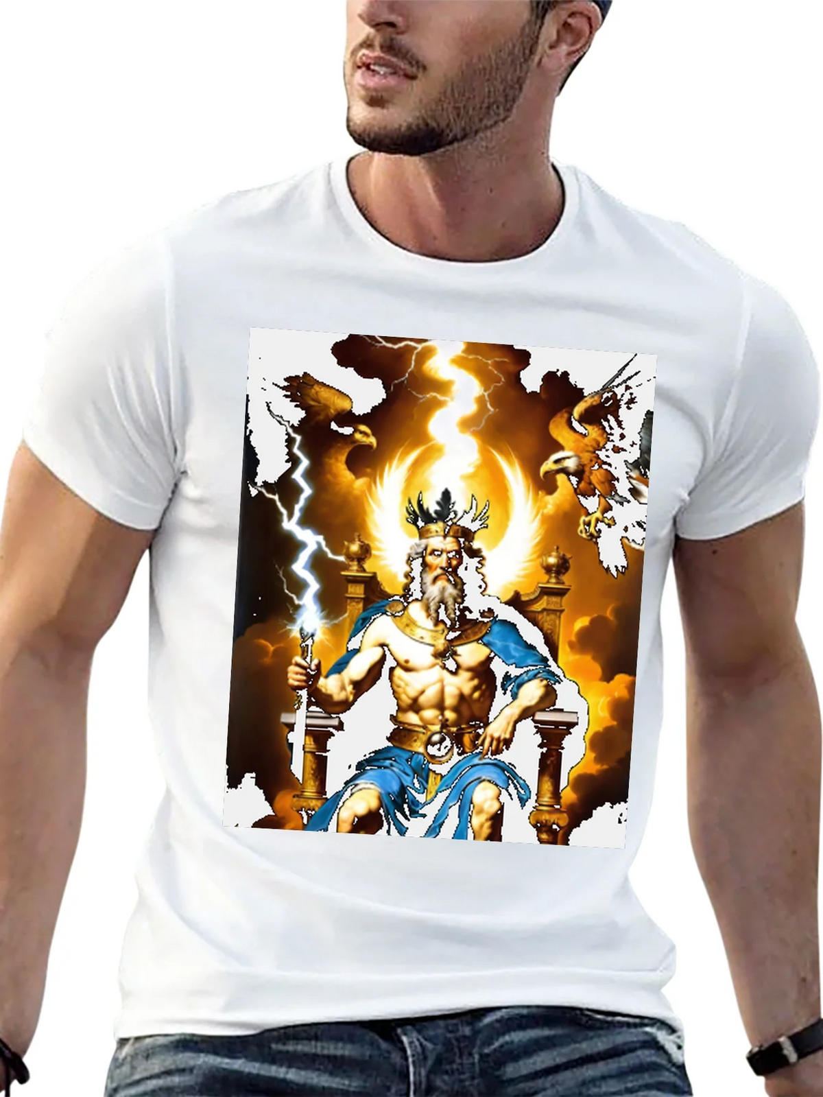 Zeus Graphic Tee - God of Thunder T-Shirt product image 11