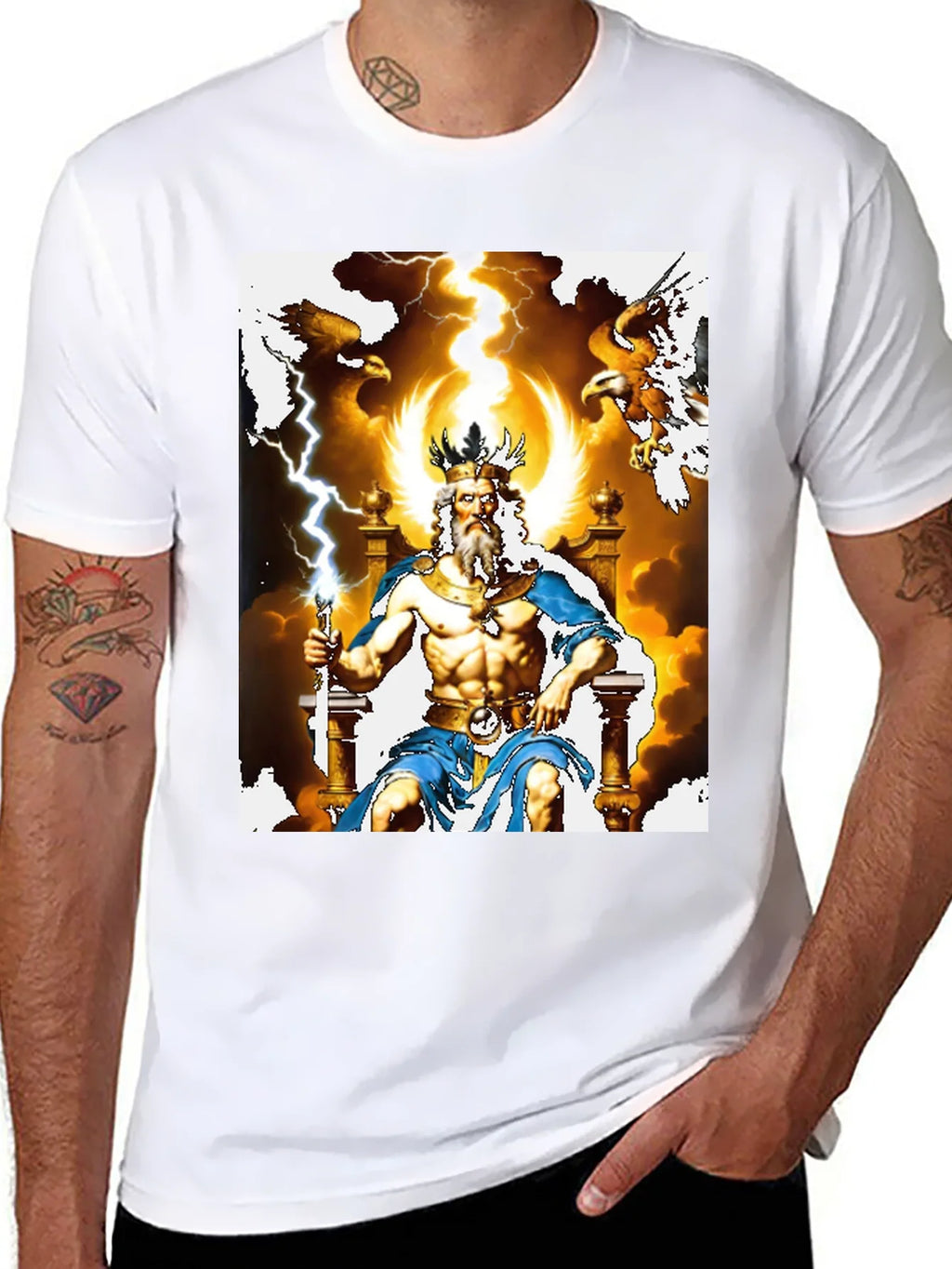 Zeus Graphic Tee - God of Thunder T-Shirt product image 6