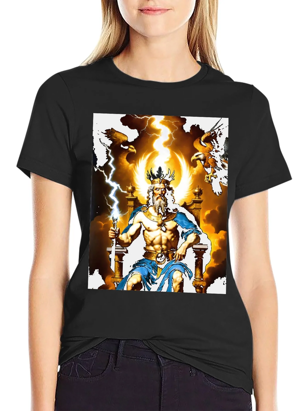 Zeus Graphic Tee - God of Thunder T-Shirt product image 2