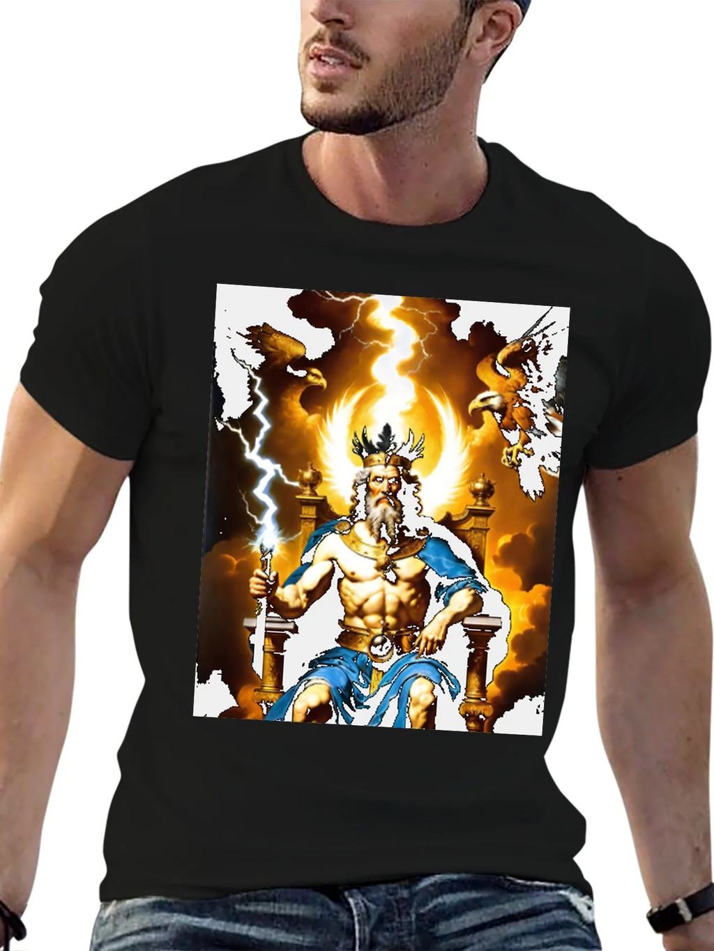 Zeus Graphic Tee - God of Thunder T-Shirt product image 5