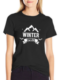 Winter Sports Graphic Tee - Black product image 1