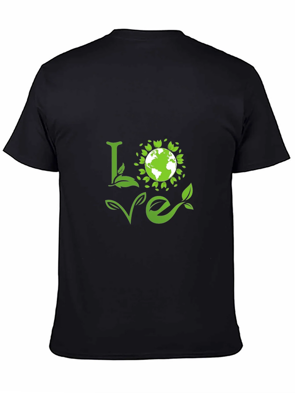 Love Earth Green Graphic Tee - Black product image 4