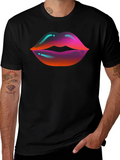 Vaporwave Lips Graphic T-Shirt product image 1