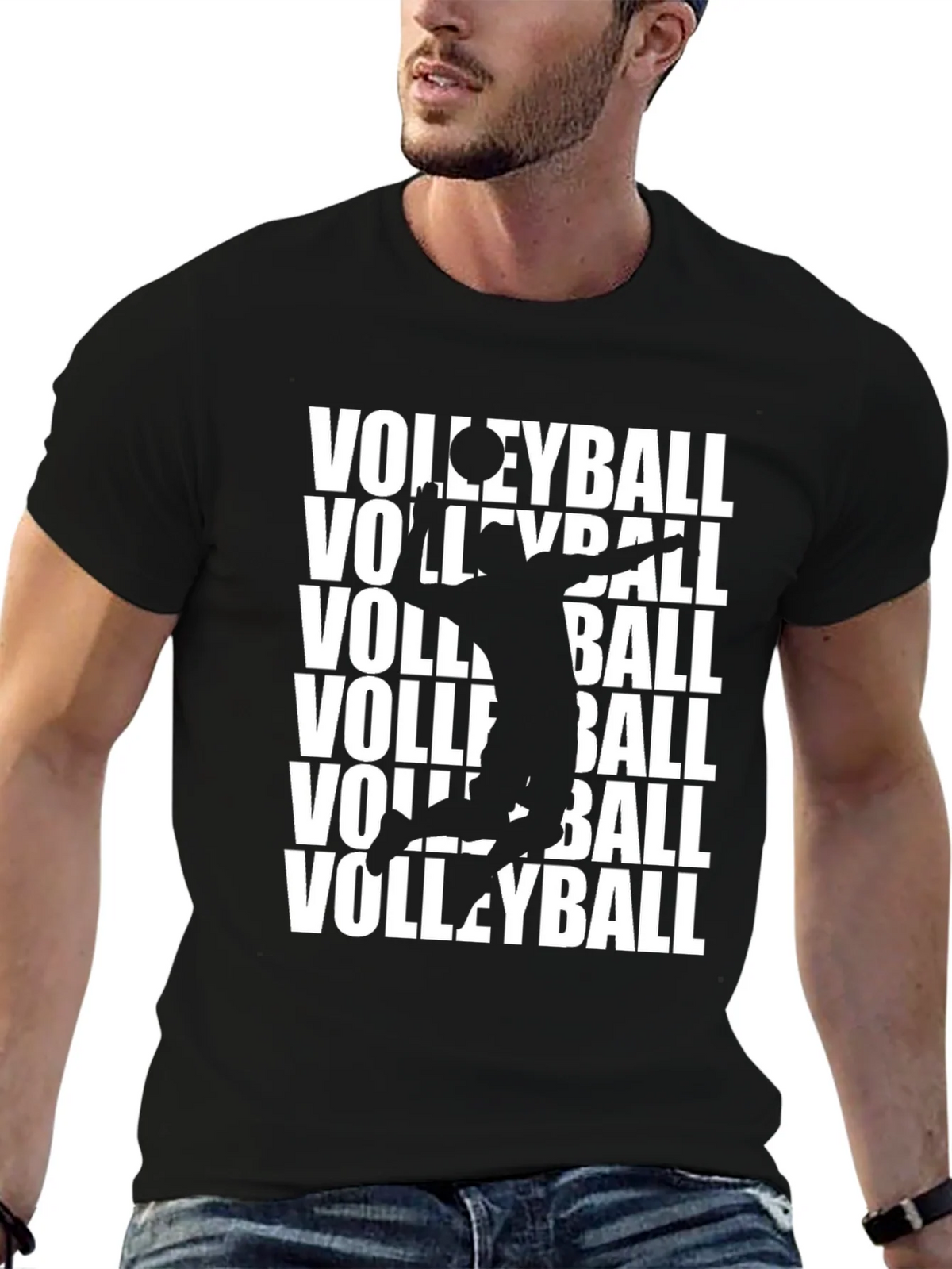 Volleyball Player Graphic Print T-Shirt product image 6